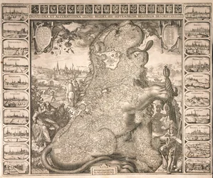 The seventeen regions of the Belgian lion, c.1583